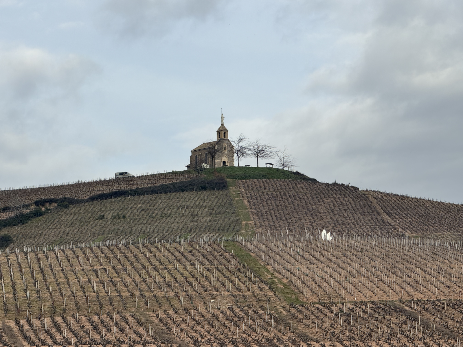 The Chapel of the Madonna in Fleurie © Natasha Hughes MW Chapel of the Madonna overlooking vineyards in Fleurie, Beaujolais