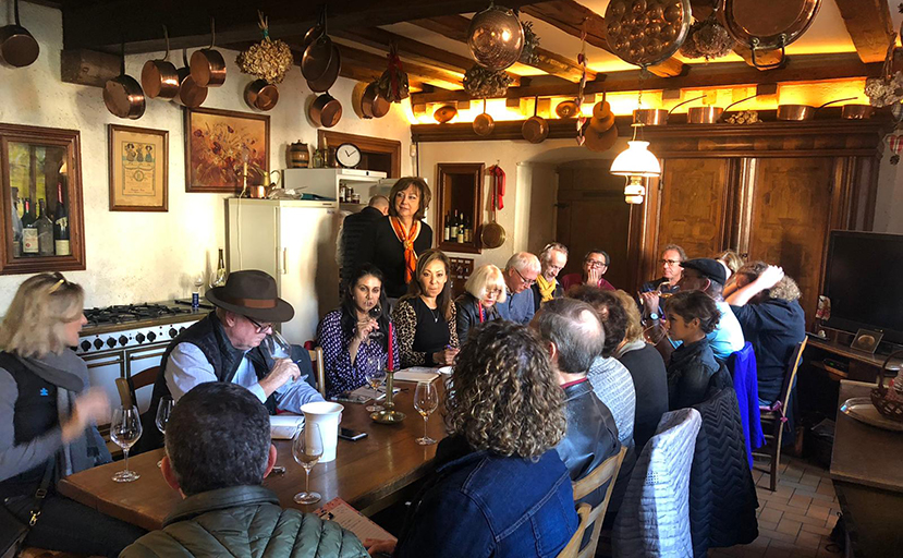 At Domaine Weinbach with Catherine Faller