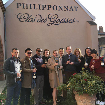 At Champagne Philipponnat with Charles Philipponnat