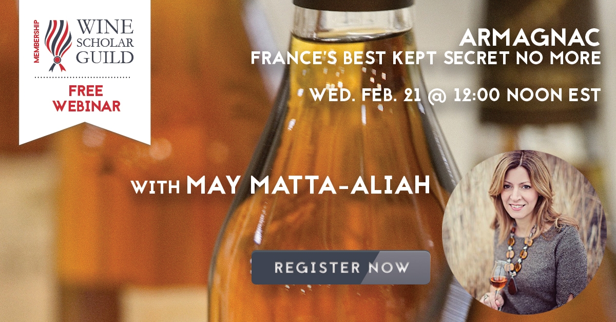 Free Webinar: Armagnac with May Matta-Aliah