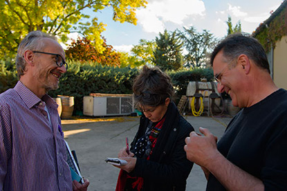 Andrew Jefford at Domaine d'Escausses in Gaillac